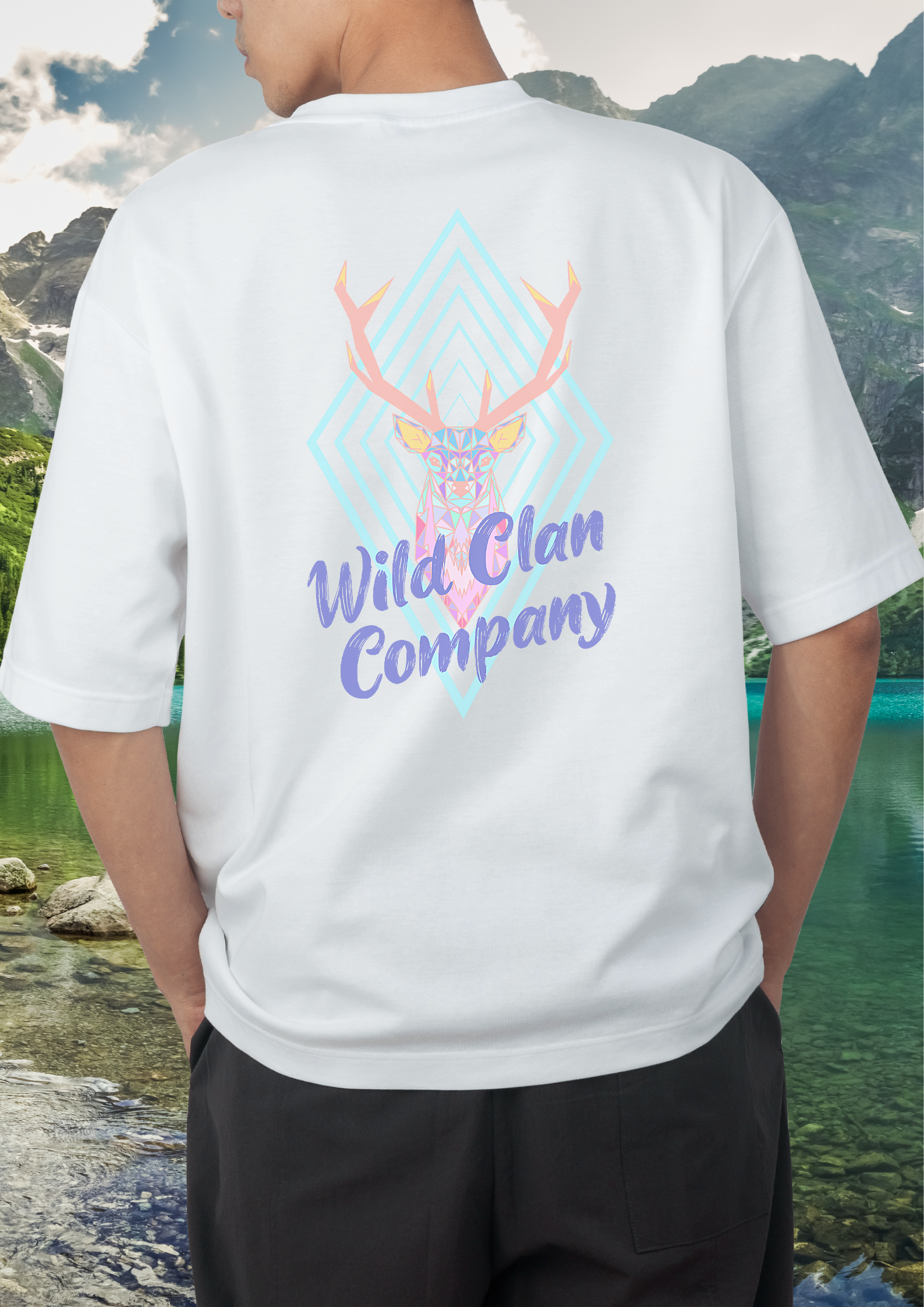 Oversized Boxy Silvercrown Stag T-shirt