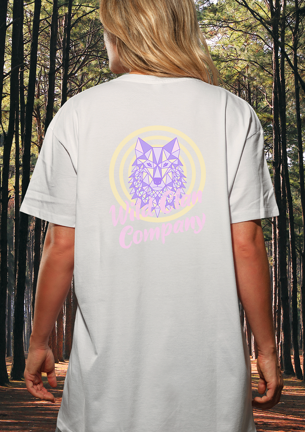 Oversized Boxy Mooncall Wolf T-shirt