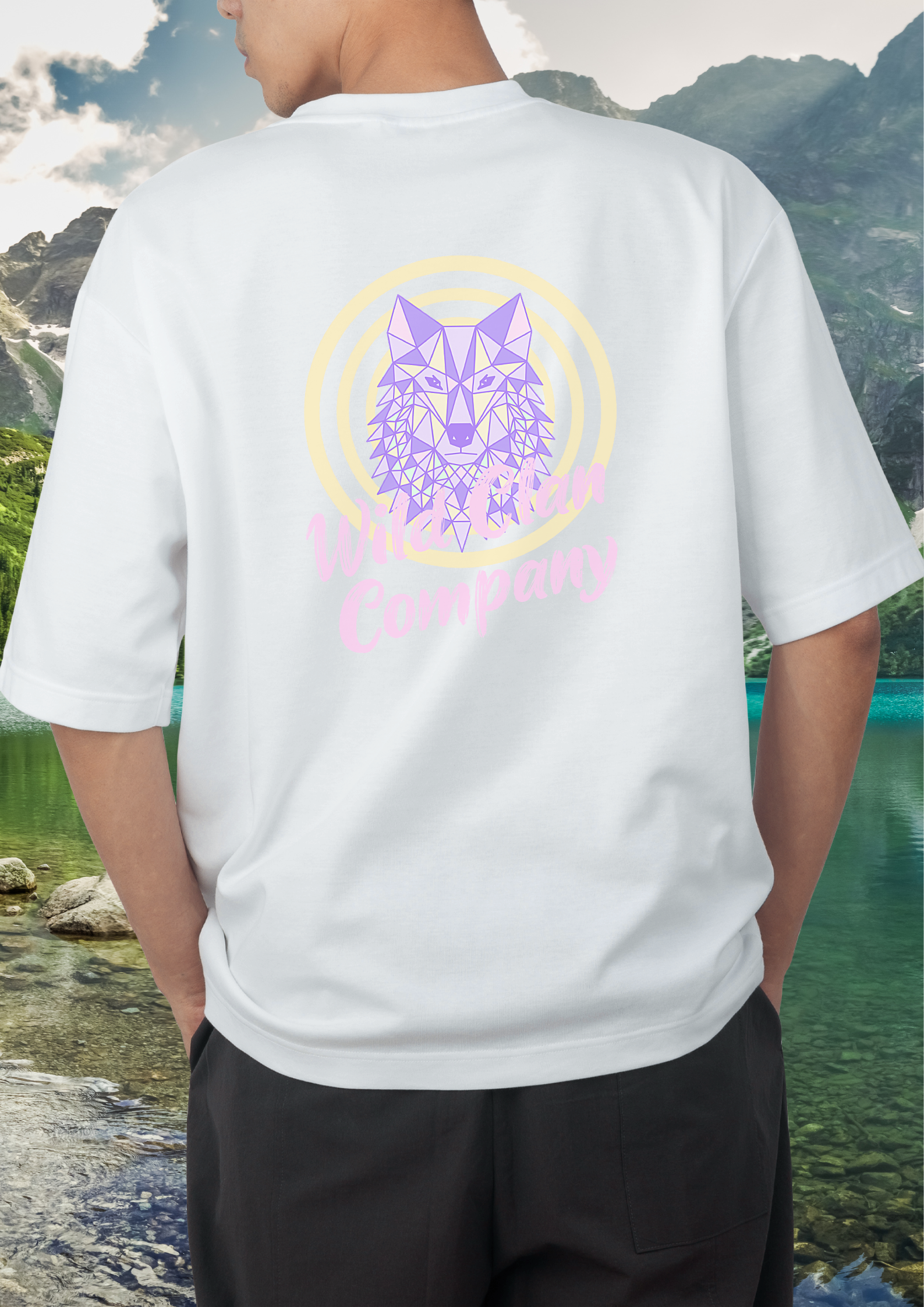 Oversized Boxy Mooncall Wolf T-shirt