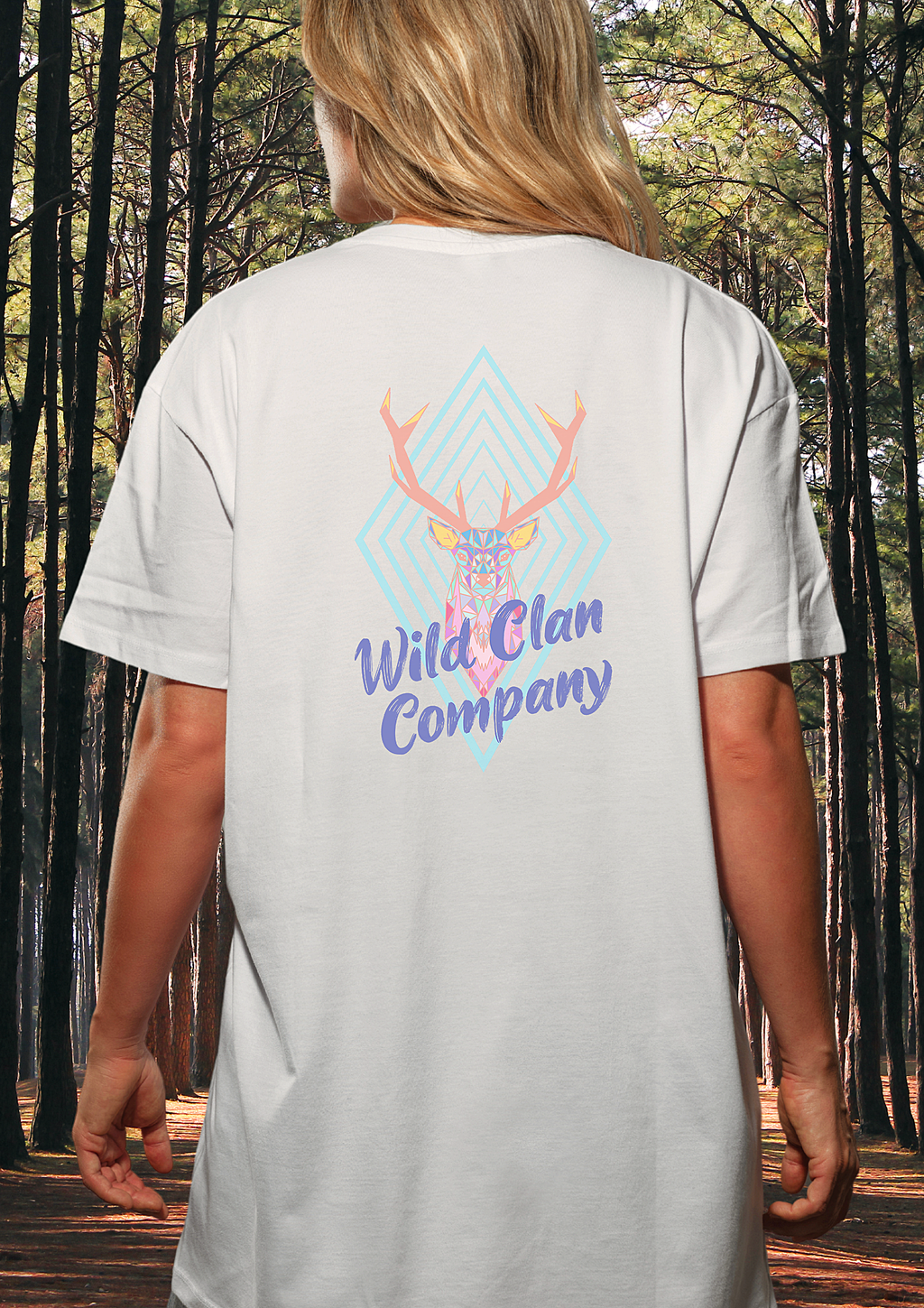 Oversized Boxy Silvercrown Stag T-shirt