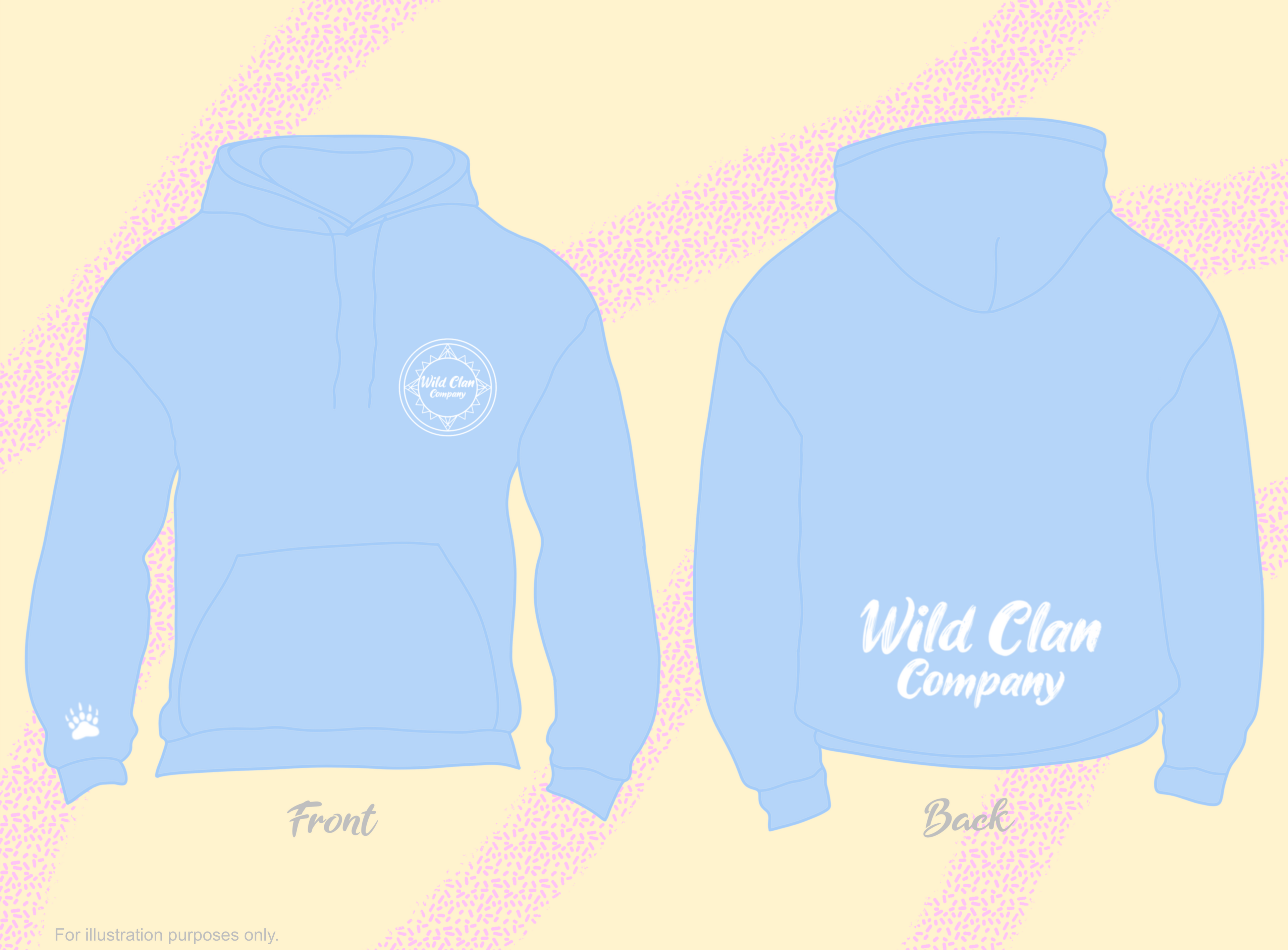 Blue Wild Clan Company Hoodie