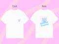 White graphic tee featuring bear design, Wild Clan Company logo, vibrant colors, ideal for casual wear.
