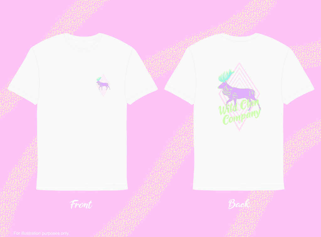 Purple Silvercrown Stag T-shirt