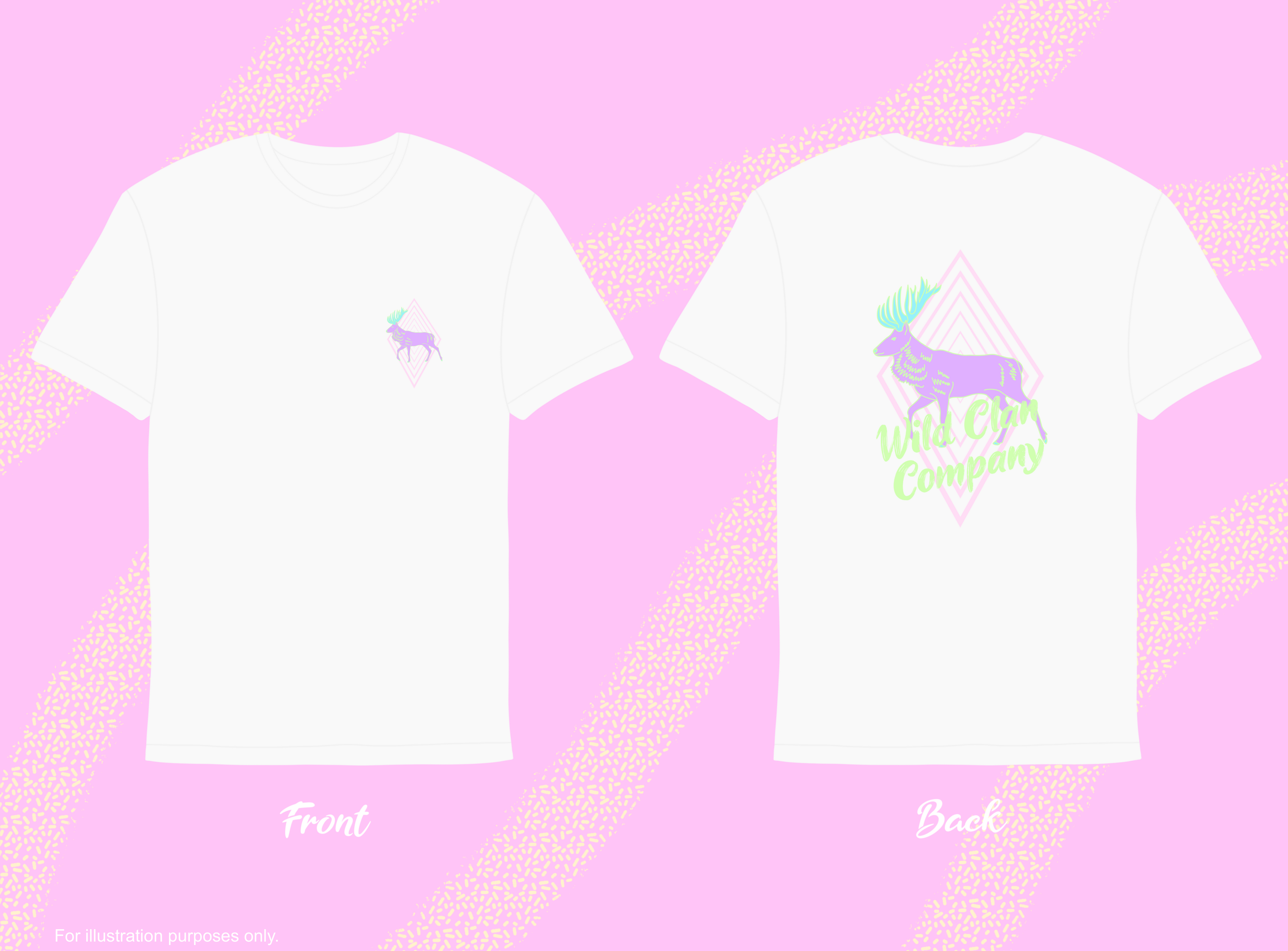 Purple Silvercrown Stag T-shirt
